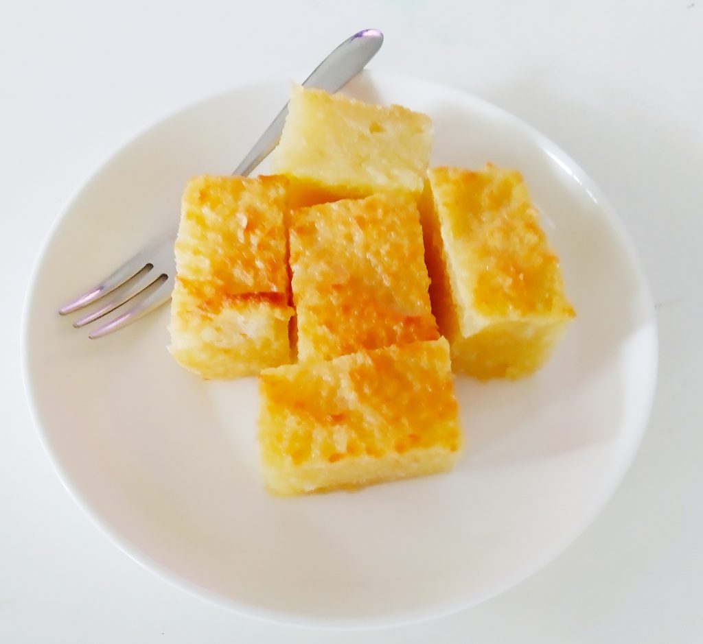 Air fried Malay Kueh-Tapioca cake