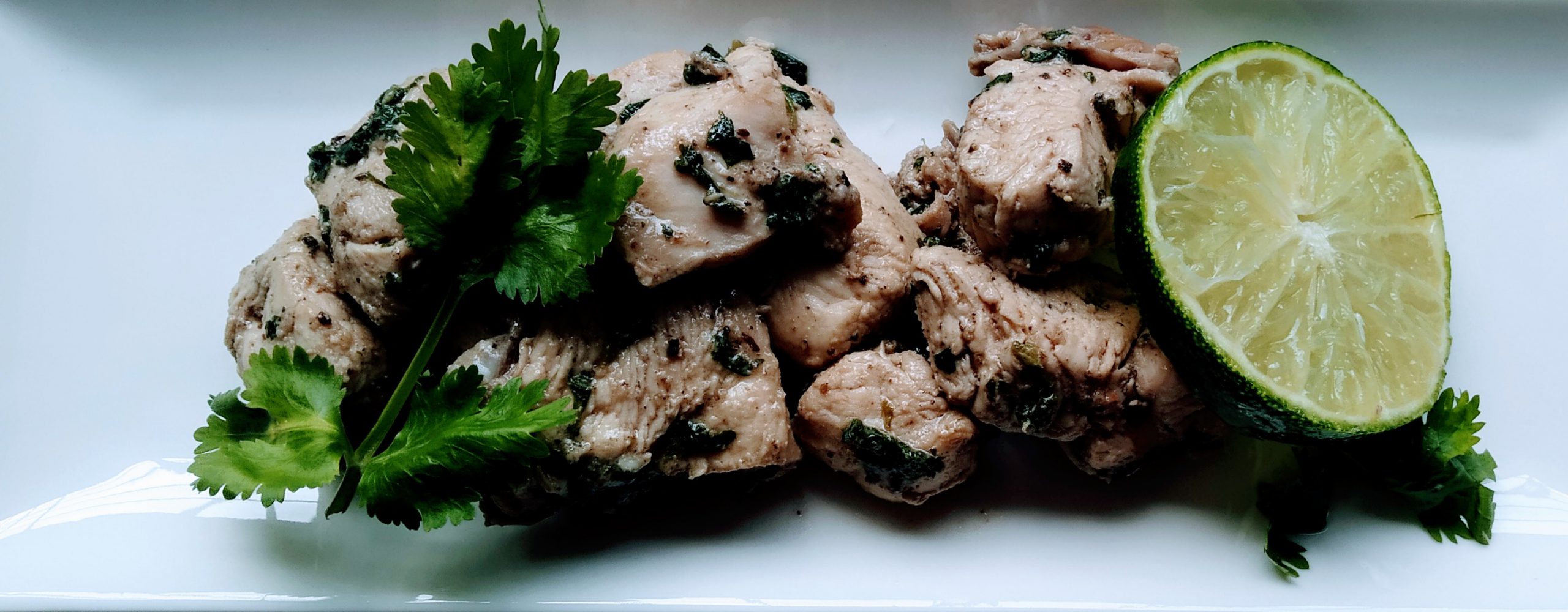 Middle eastern cilantro lemony chicken