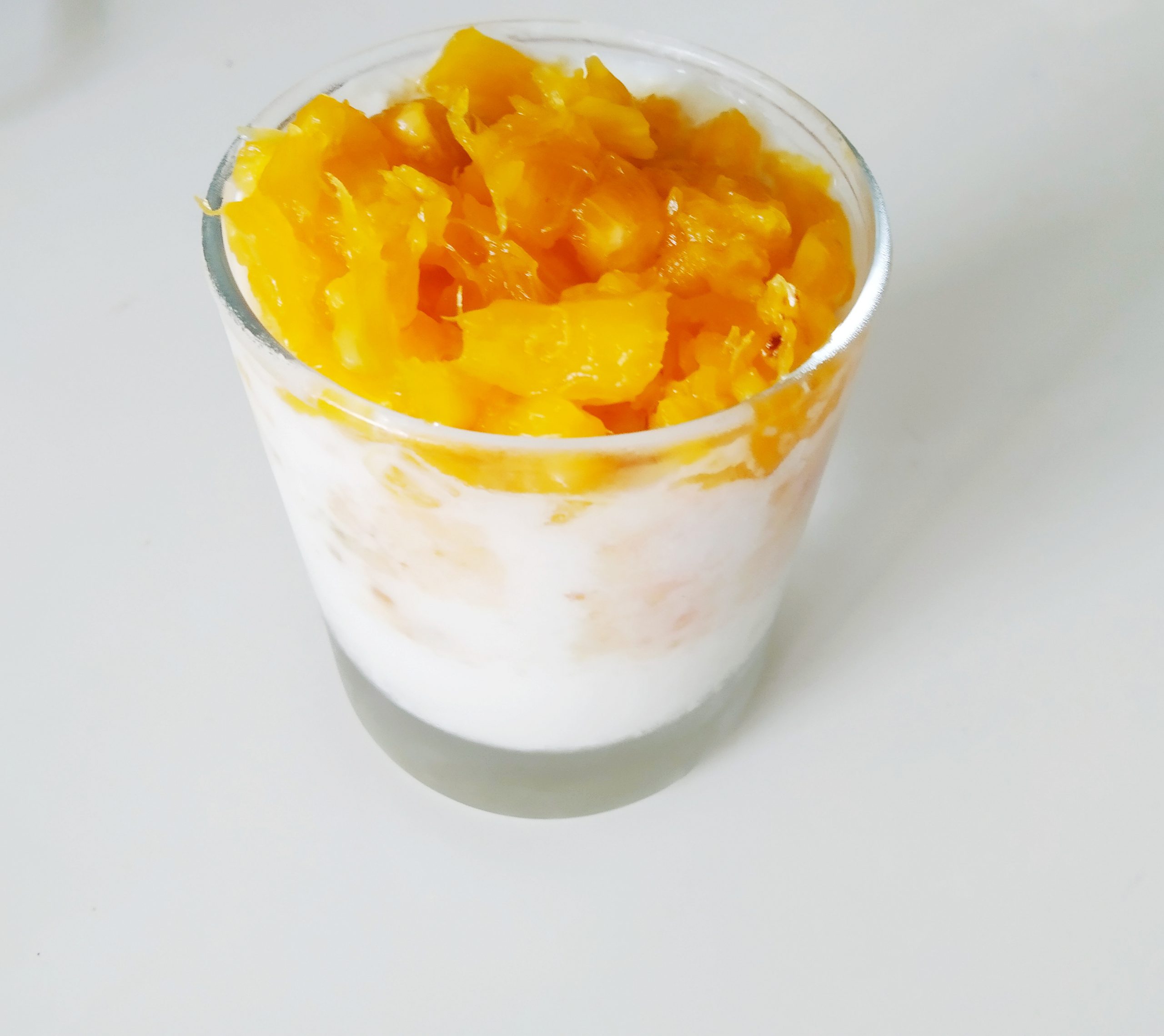 Pineapple pina colada pudding without any gelatin and alchohol