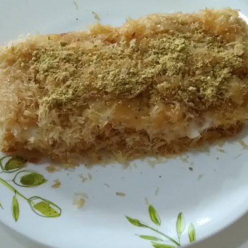Kunafa- Simple and Easy Middle Eastern food-appetizing dessert recipe