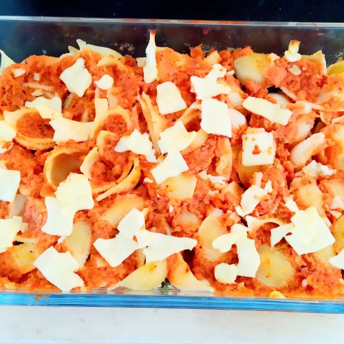 Baked stuffed shells